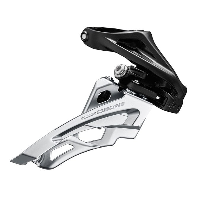 Shimano Deore Deore M6000-H triple front derailleur - high clamp - side swing - front pull - Black