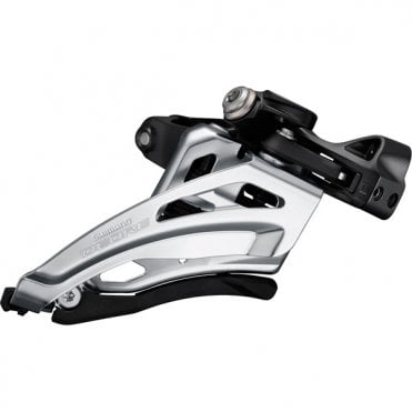 Shimano Deore Deore M6000-L triple front derailleur - low clamp - side swing - front pull - Black