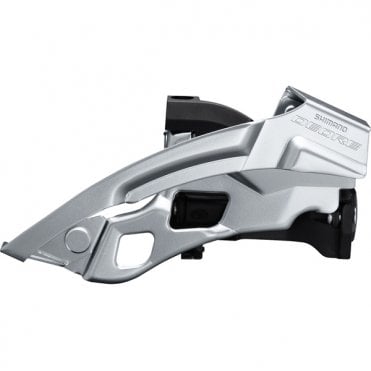 Shimano Deore Deore T6000-L triple front derailleur - top swing -10-speed - Black