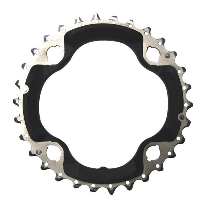 Shimano Deore FC-M6000 10 Speed Triple Middle Chainring - 30T-AN - Black