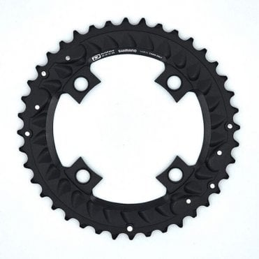 Shimano Deore FC-M6000 10 Speed Triple Outer Chainring - 40T-AN - Black