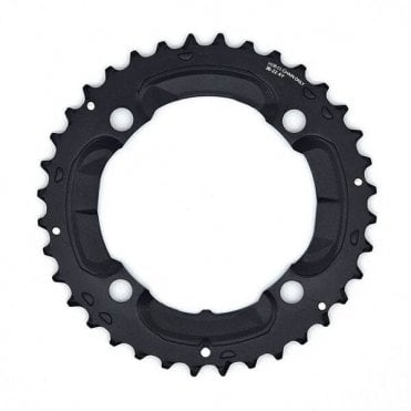 Shimano Deore FC-M617 Deore 10 Speed Double Outer Chainring 36T-AY - Black
