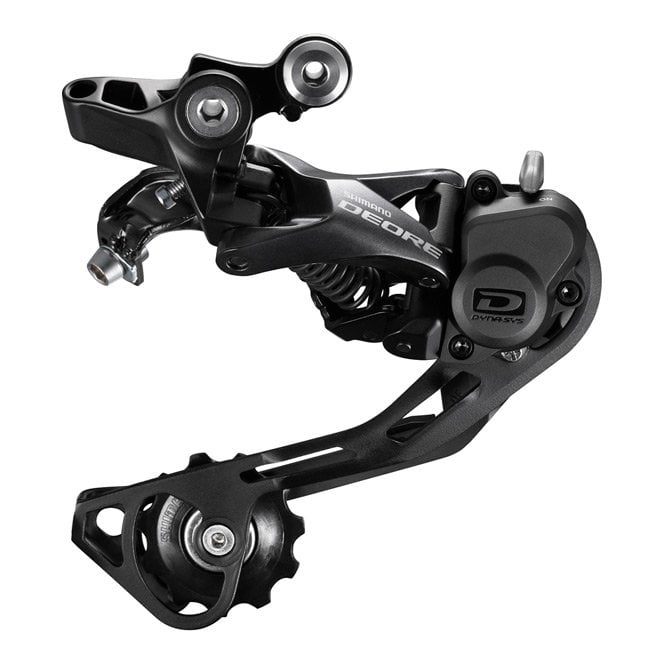 Shimano Deore RD-M6000 Deore 10-speed Shadow+ design rear derailleur - SGS - black