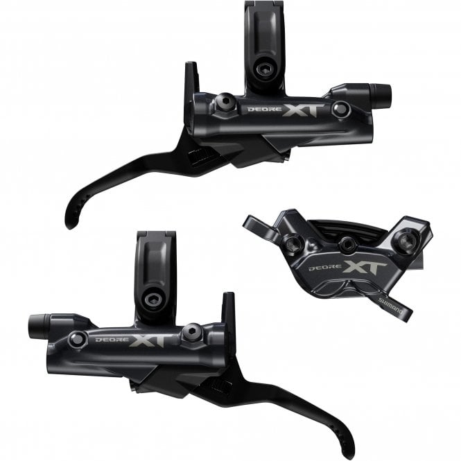 Shimano Deore XT BR-M8220/BL-M8200 4 Pot Bled Brake Levers & Callipers - Frt & Rr