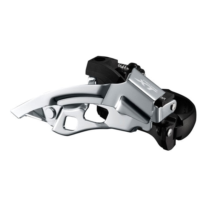 Shimano Deore XT FD-T8000-H XT triple front derailleur - 10-speed - top swing - 63-66 deg - Black