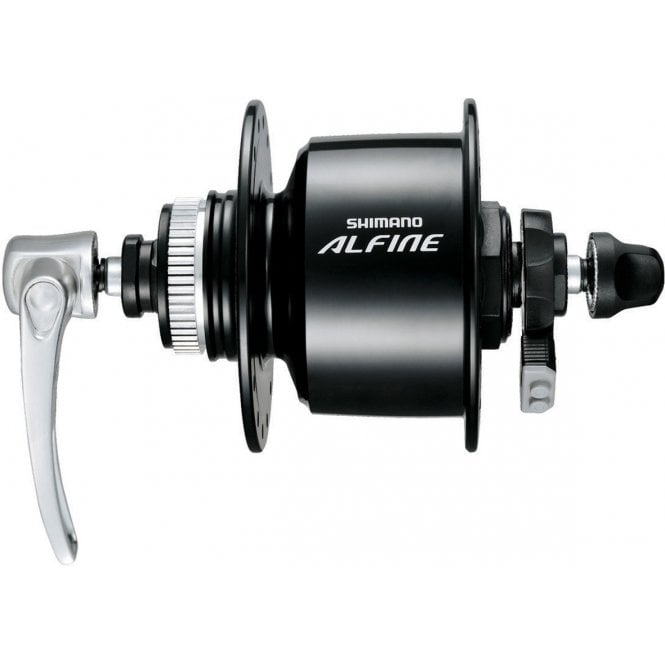 Shimano DH-S501 Alfine, 6v 3w, Centre-Lock disc, 32h QR Dynamo Hub Black