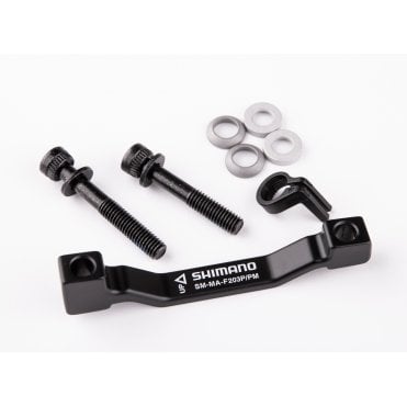 Disc Brake Mount Adapter for post type caliper, for 180mm Post fork mount to 203 mm rotor