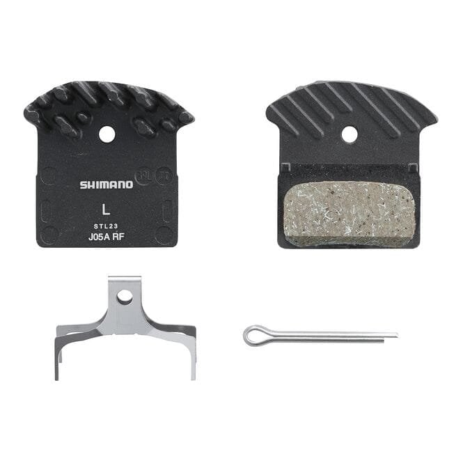 Shimano Disc Pads and Spring J05A-RF - Alloy Back Cooling Fins - Resin