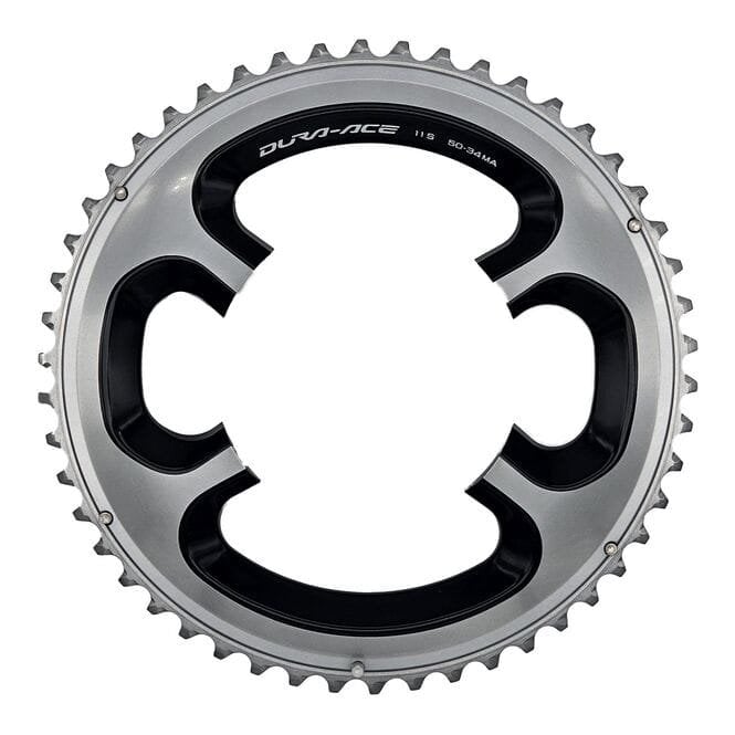 Shimano Dura-Ace FC-9000 11 Speed Outer Chainring 50T-MA - For 34T - Silver