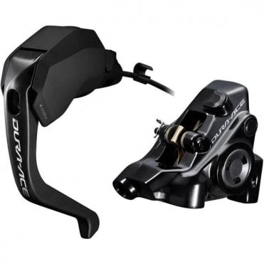 Shimano Dura-Ace ST-R9180 Hydraulic Disc - Di2 E-tube STI TT Set - Flat Mount BR-R9270 - Left Rear
