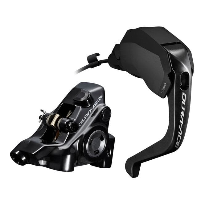 Shimano Dura-Ace ST-R9180 Hydraulic Disc - Di2 E-tube STI TT Set - Flat Mount BR-R9270 - Right Front