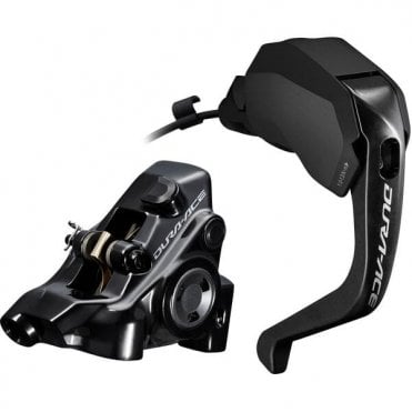 Shimano Dura-Ace ST-R9180 Hydraulic Disc - Di2 E-tube STI TT Set - Flat Mount BR-R9270 - Right Front