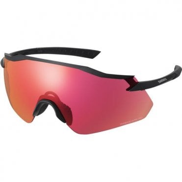 Shimano Equinox Glasses - Metallic Black - Ridescape Road Lens