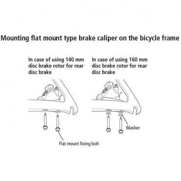 Shimano Flat Mount Cal To Flat Mt Frame Fixing Bolt C - for 10MM Frame - 23mm Bolt
