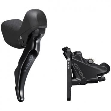 Shimano GRX ST-RX400/BR-RX410 Hyd STI Set - Flat Mt Calliper - RH/Front - 10 Spd