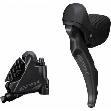 Shimano GRX ST-RX610/BR-RX410 Hydraulic STI Set - Flat Mount Calliper - L/H Double Rear 