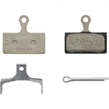 Shimano Spares G05S-RX Disc Pads and Spring - Steel Back - Resin