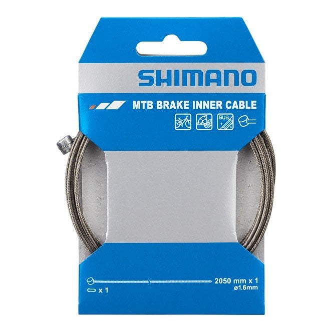 Shimano Spares MTB Stainless Steel Inner Brake Wire - 1.6 x 2050 mm - Single