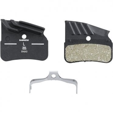 Shimano Spares N03A Disc Brake Pads and Spring - Alloy Back - Cooling Fins - Resin