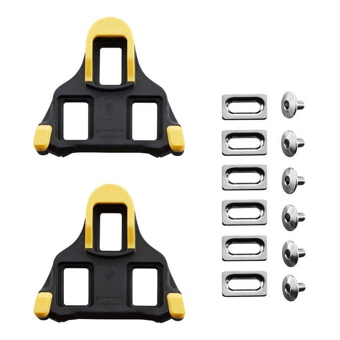 Shimano SPD-SL Cleats - 6 Degrees of Float - Yellow