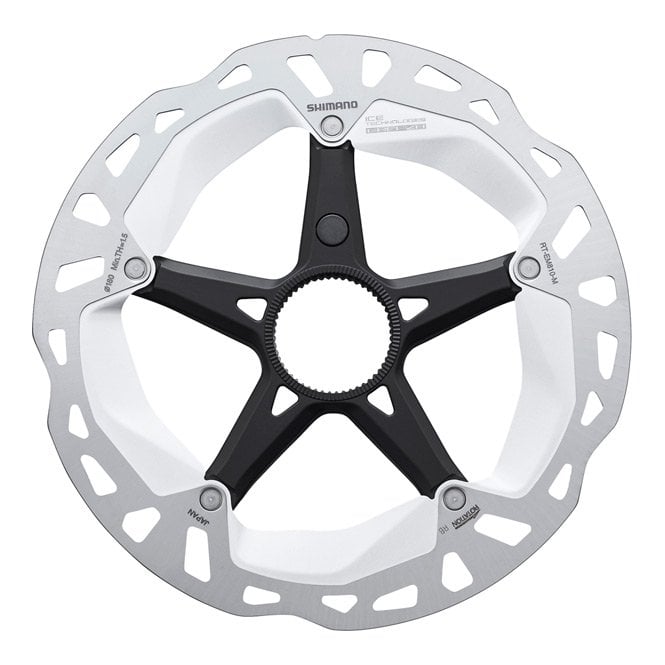 Shimano Steps RT-EM810 rotor with inernal lockring - Ice Tech - 160 mm