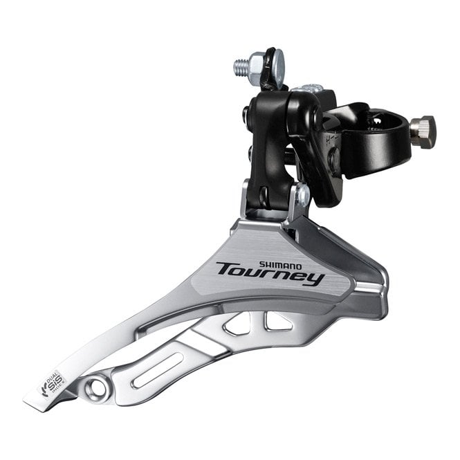 Shimano Tourney FD-TY300 6/7-speed Triple Front Derailleur - Down Swing (Conventional) - Down Pull -  42T