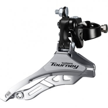 Shimano Tourney FD-TY300 6/7-speed Triple Front Derailleur - Down Swing (Conventional) - Down Pull -  42T