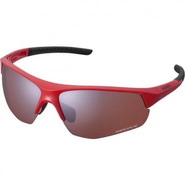 Shimano Twinspark Glasses - Red - Ridescape High Contrast Lens