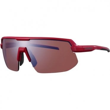 Shimano Twinspark Glasses - Red - Ridescape High Contrast Lens