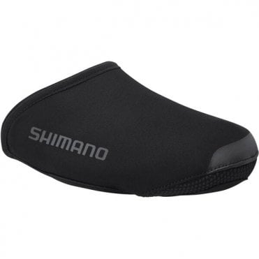 Shimano Unisex Dual Softshell Windproof Toe Cover - Black