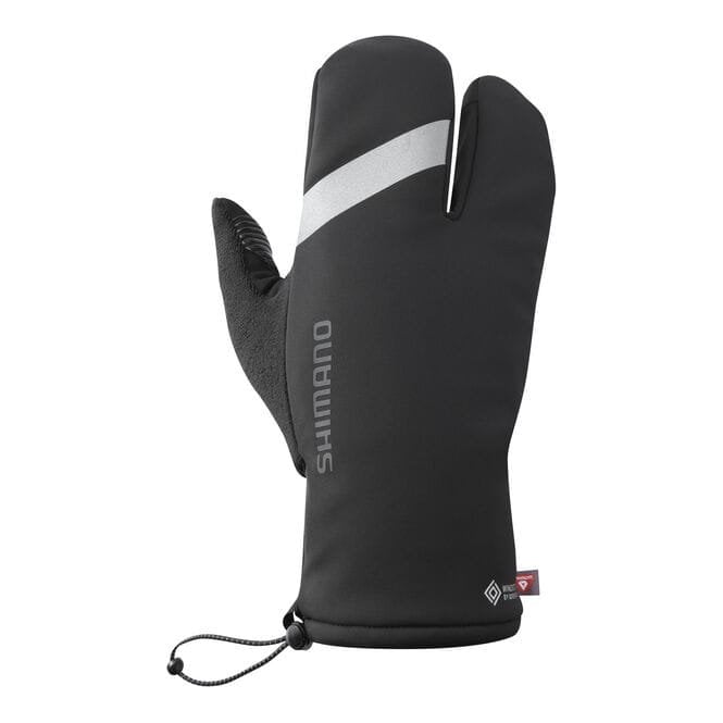 Shimano Unisex Windstopper© Primaloft© 2X2 Lobster Gloves - Black