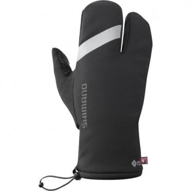 Shimano Unisex Windstopper© Primaloft© 2X2 Lobster Gloves - Black