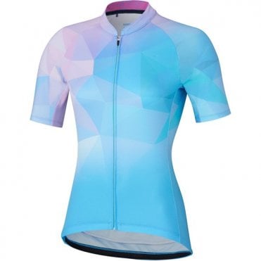 Shimano Women's Mizuki Jersey - Blue/pink