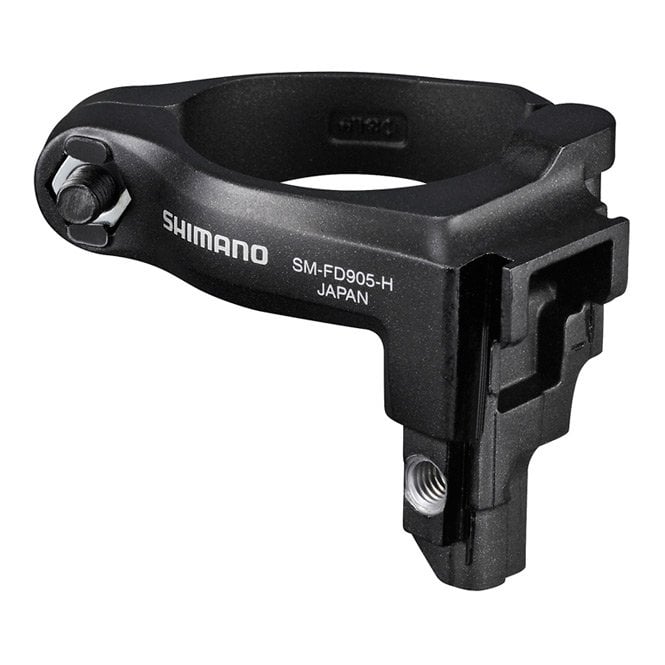 Shimano XTR XTR Di2 front mech mount adapter - for high clamp band - multi fit - Black