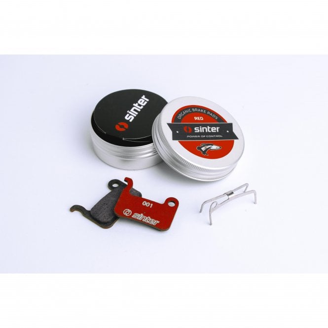 Sinter Disc Brake Pads - Shimano A Style - Single Pair - Red