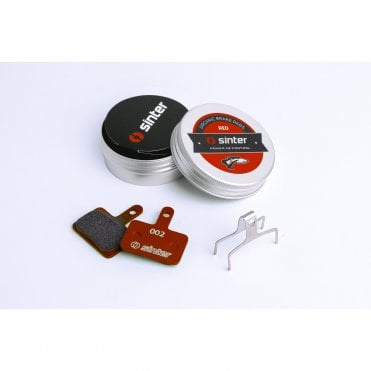 Sinter Disc Brake Pads - Shimano B Style - Single Pair - Red