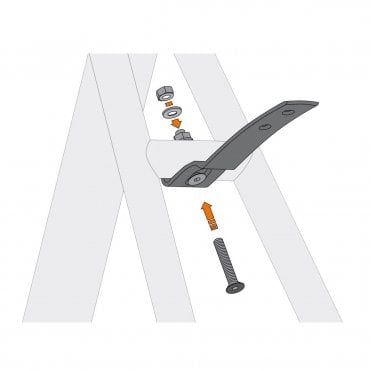 Sks Mudguard Spare - Beavertail / Velo Top-down Drill Bracket