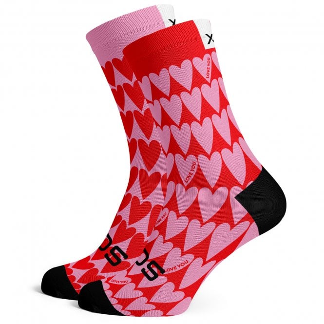 Sox Hearts Bright & Fun Premium Crew Socks