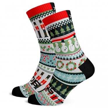 Sox Holly Jolly Nutcracker Premium Crew Socks