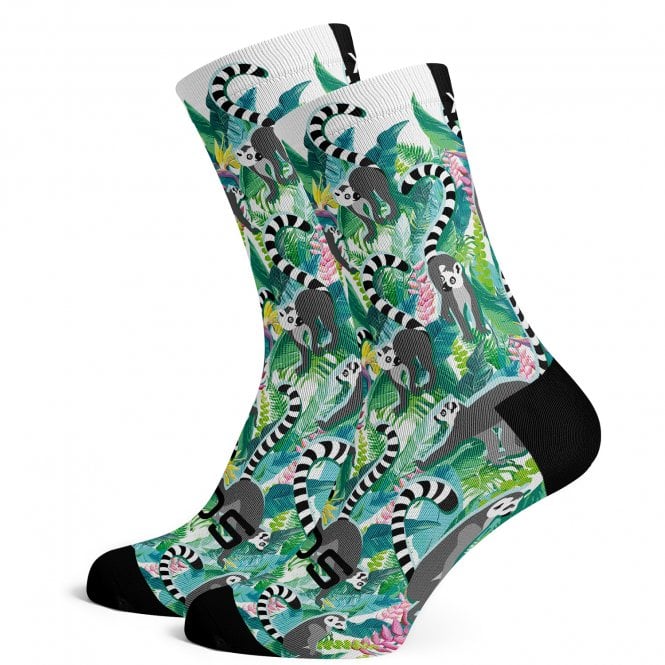 Sox Lemur Animals Premium Crew Socks