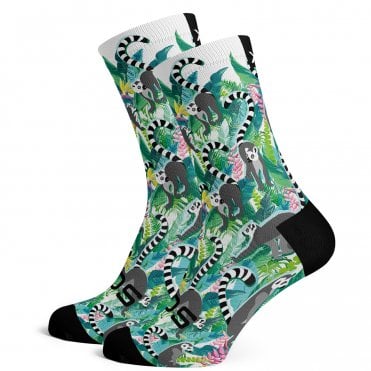 Sox Lemur Animals Premium Crew Socks