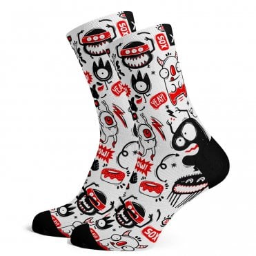 Sox Monster Bright & Fun Premium Crew Socks