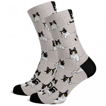 Sox Peekaboo Paws Animals Premium Crew Socks