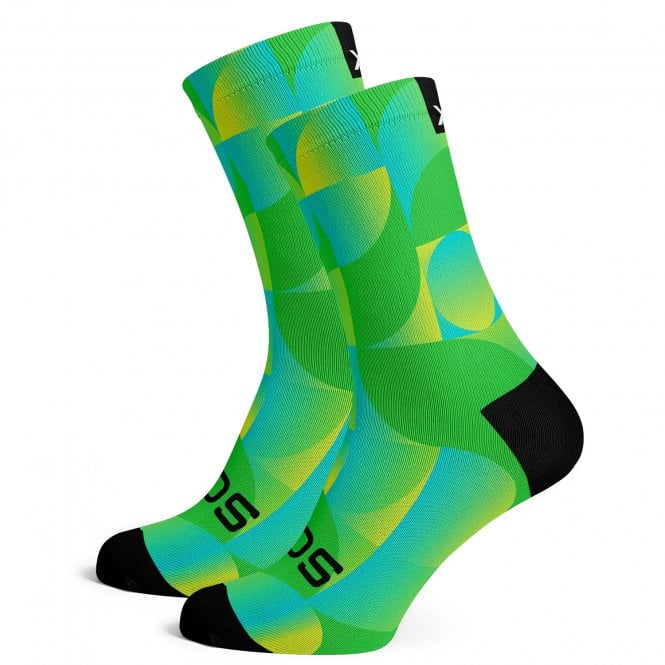 Sox Solid Green Premium Crew Socks