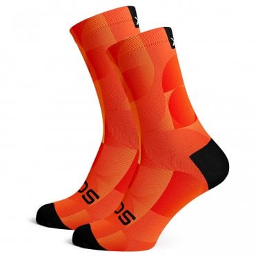 Sox Solid Orange Premium Crew Socks