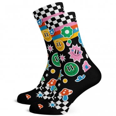 Sox Sticker Bright & Fun Premium Crew Socks
