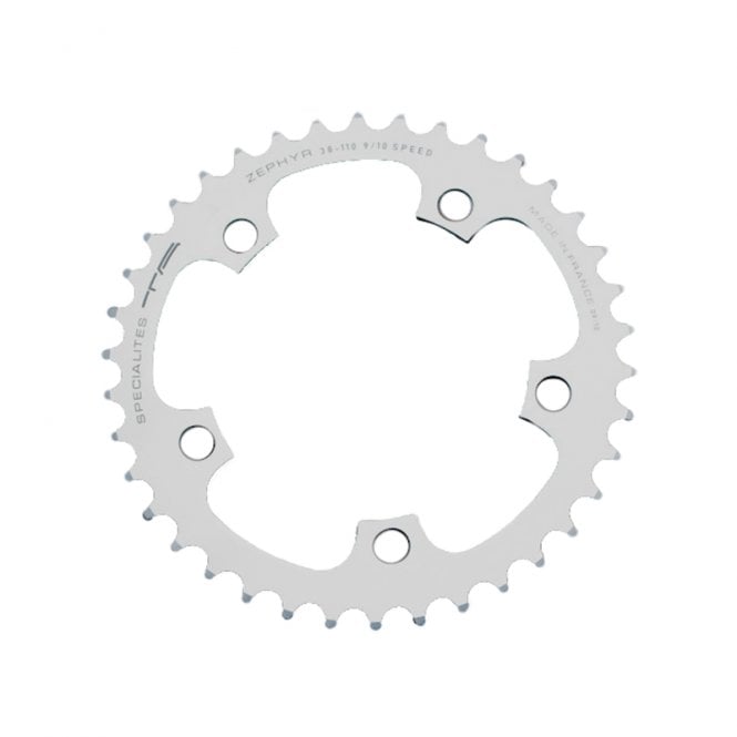 Specialites TA TA Zephyr Middle/Inner Chainring 110 PCD 9/10 Speed Silver