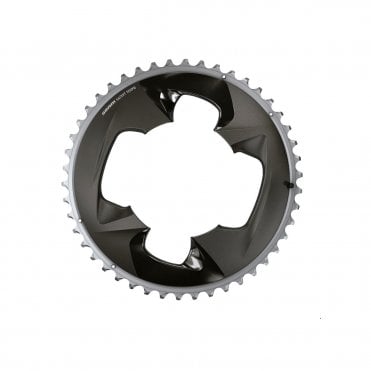 SRAM Chain Ring Road 107 BCD 2X12 Force With Cover Plate - Polar Grey - 12 Speed