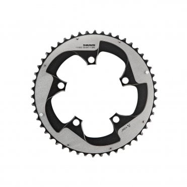 SRAM Chain Ring Road RIVAL22 X-glide R 50T Yaw S3 Hiddenbolt/Non-hidden Bolt 110 Alum 5mm Silver BB30 or GXP (50-34) - Black - 11 Speed