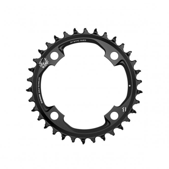 SRAM Chain Ring X-SYNC 2 34t 104 BCD Alum Black - 12-speed
